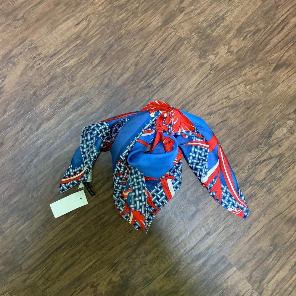 Ann Taylor iris silk little scarf - Picture 7 of 12